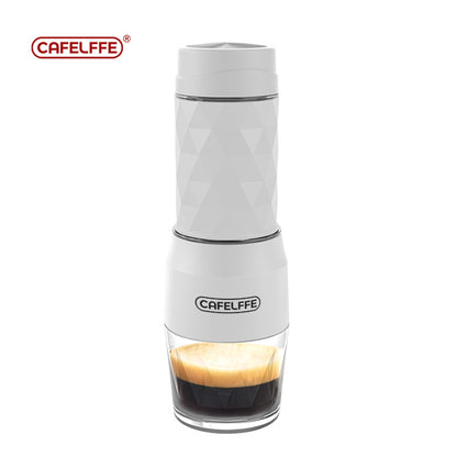 Cafelffe Portable Coffee Machine Hot  Cold Water Manual Espresso Maker For Capsule  Ground Coffee 6