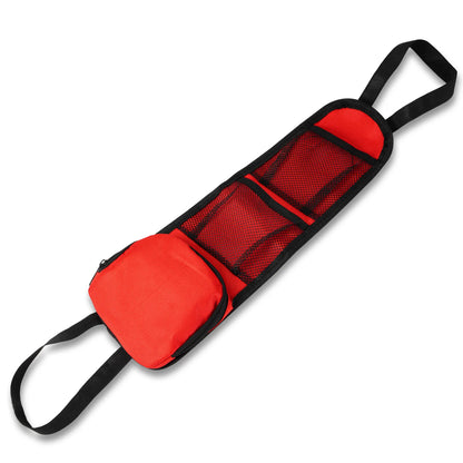 Universal Car Seat Organizer, Auto Seat Side Storage Hanging Bag with Multi-Pocket, Drink Holder, Mesh Pockets for Phone