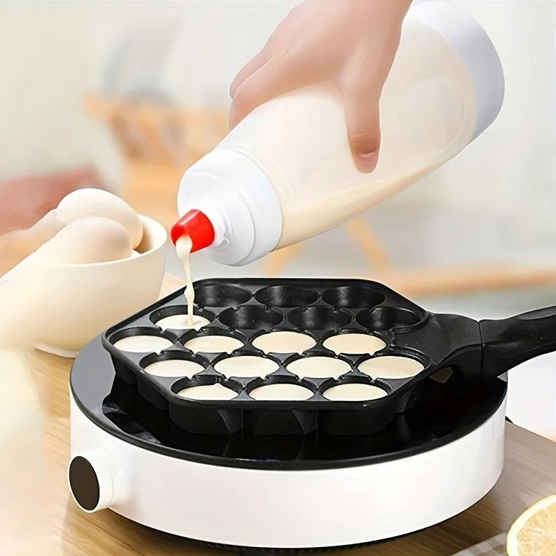 Pancake Batter Mixing Bottle With Blender Ball And Wire Whisk 2