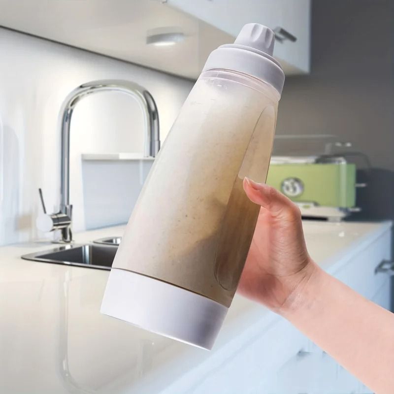 Pancake Batter Mixing Bottle With Blender Ball And Wire Whisk 3