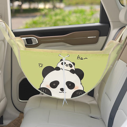 Multifunctional Car Storage Bag, Rear Seat Backrest Organizer, Cute Mesh Hanging Bag for Car Accessories, Essentials
