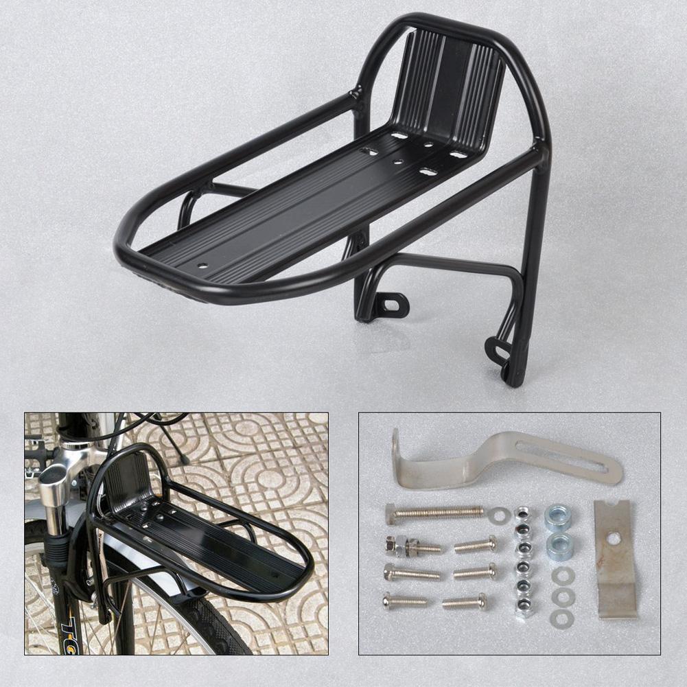 Lightweight Aluminum Alloy MTBRoad Bike Front Rack Carrier Panniers Bag Luggage Shelf Bracket For C 4
