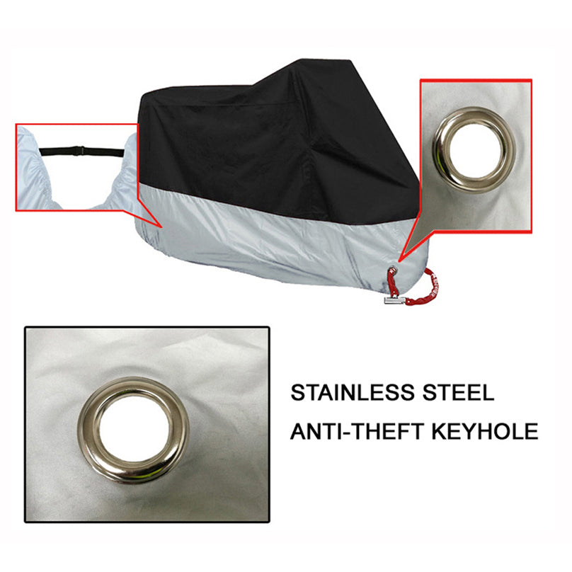 Universal Motorcycle Cover Waterproof Outdoor UV Protector Dustproof Bike  Scooter Covers 2