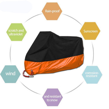 Universal Motorcycle Cover Waterproof Outdoor UV Protector Dustproof Bike  Scooter Covers 4