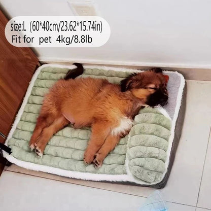 Winter Plush Dog Bed With Removable Washable Cover 2