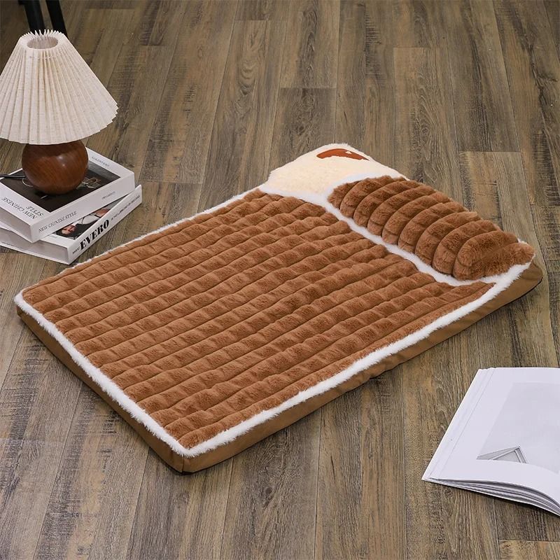 Winter Plush Dog Bed With Removable Washable Cover 6