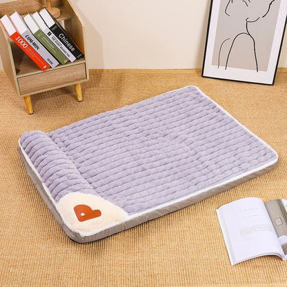 Winter Plush Dog Bed With Removable Washable Cover 7