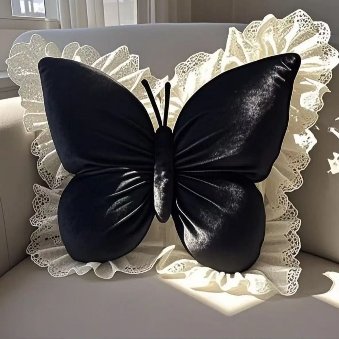 Princess Butterfly Bow Pillow For Sofa Bed And Car 1