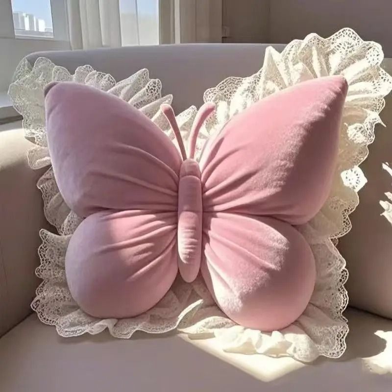 Princess Butterfly Bow Pillow For Sofa Bed And Car 2