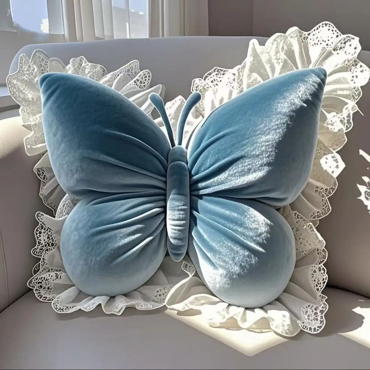 Princess Butterfly Bow Pillow For Sofa Bed And Car 3