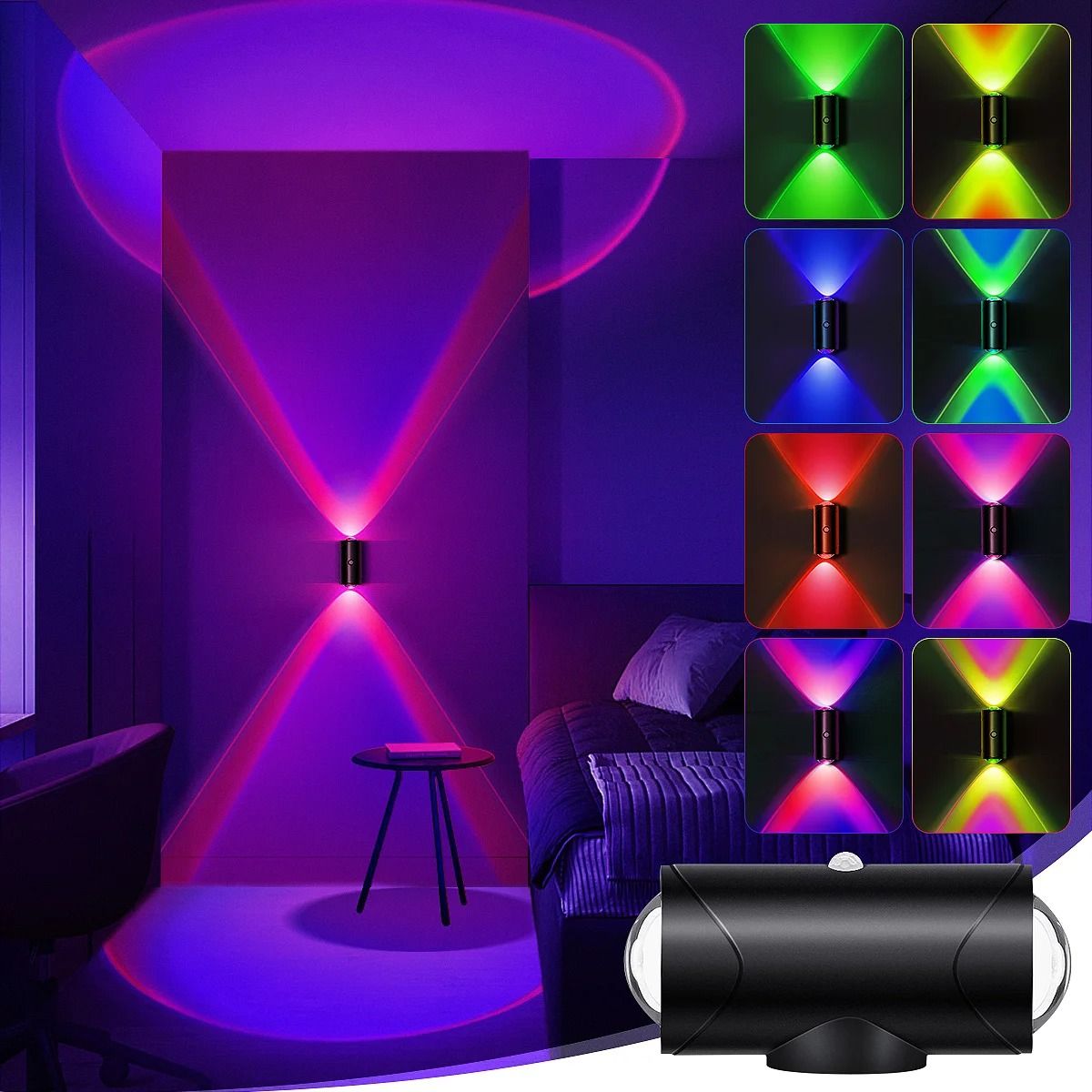 Rechargeable RGB Motion Sensor Night Light Set