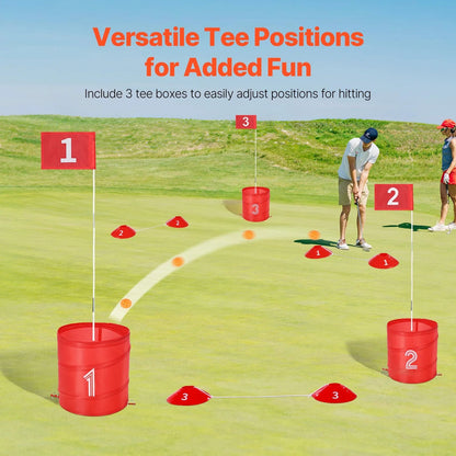 Portable Bucket Golf Game Set Outdoor Chipping Fun For All Ages 5