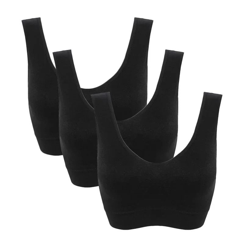 Seamless PushUp Bra Set With Removable Pads Wireless Fitness Body Shaping Bra 9