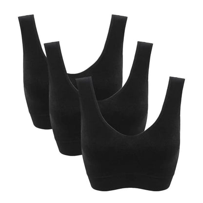 Seamless PushUp Bra Set With Removable Pads Wireless Fitness Body Shaping Bra 9