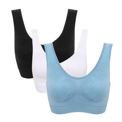 Seamless PushUp Bra Set With Removable Pads Wireless Fitness Body Shaping Bra 12