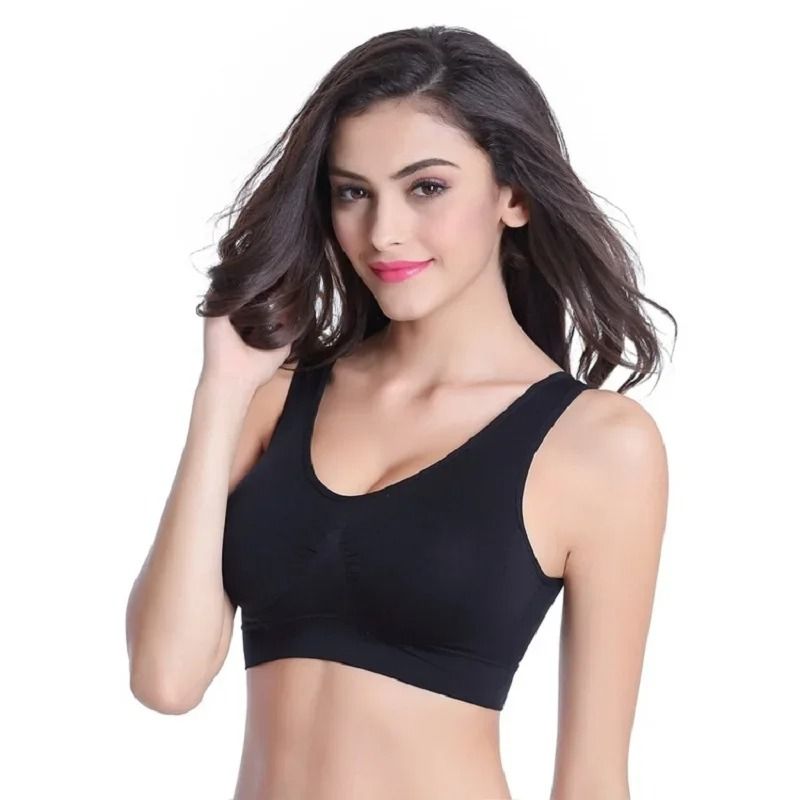 Seamless PushUp Bra Set With Removable Pads Wireless Fitness Body Shaping Bra 3