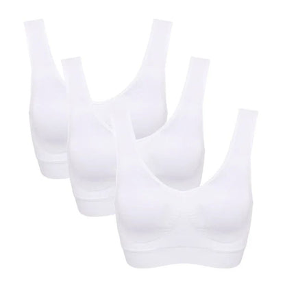 Seamless PushUp Bra Set With Removable Pads Wireless Fitness Body Shaping Bra 7