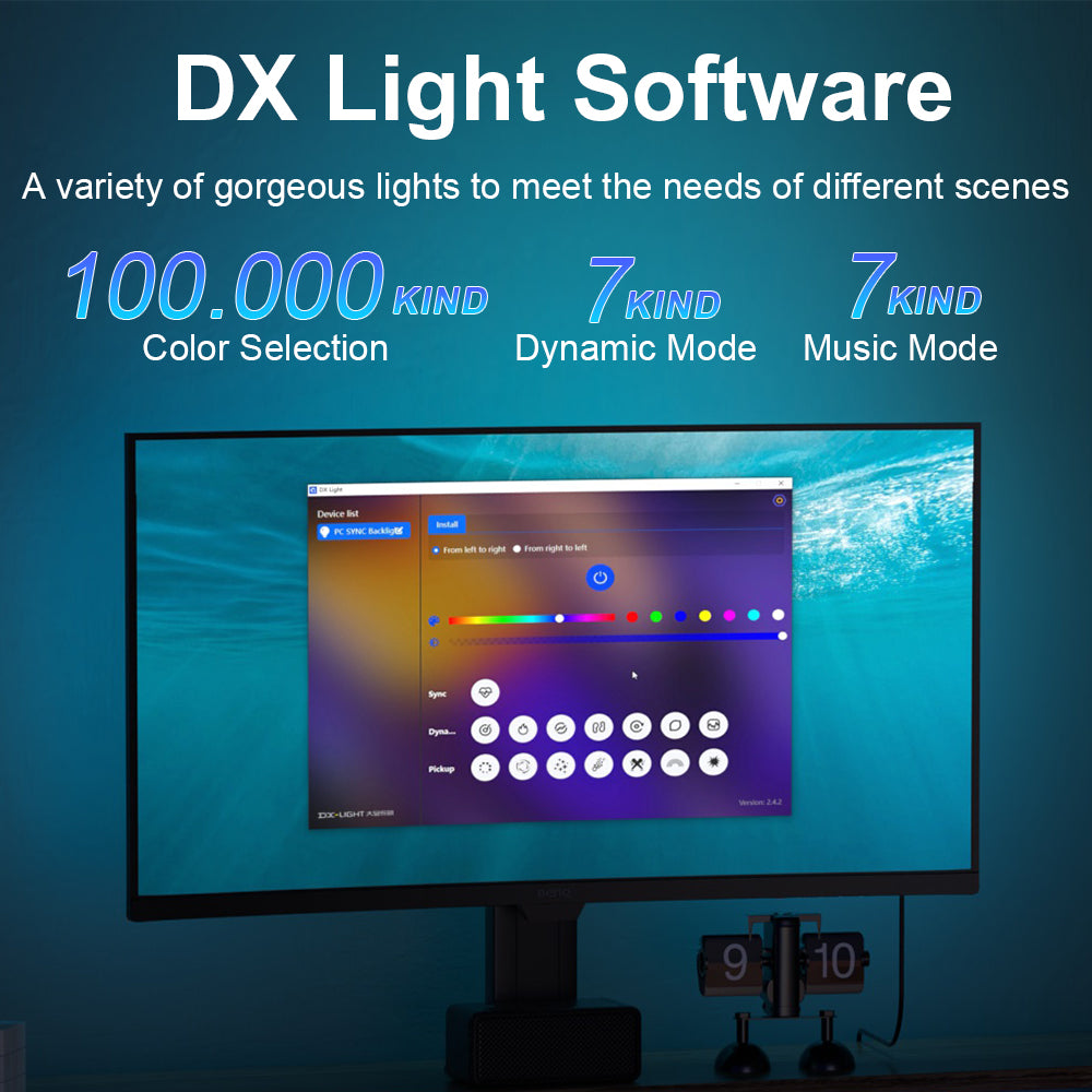 Smart Ambient TV PC Display Sync LED Strip Light RGB ColorChanging Backlight For Monitors DIY Gamin 2
