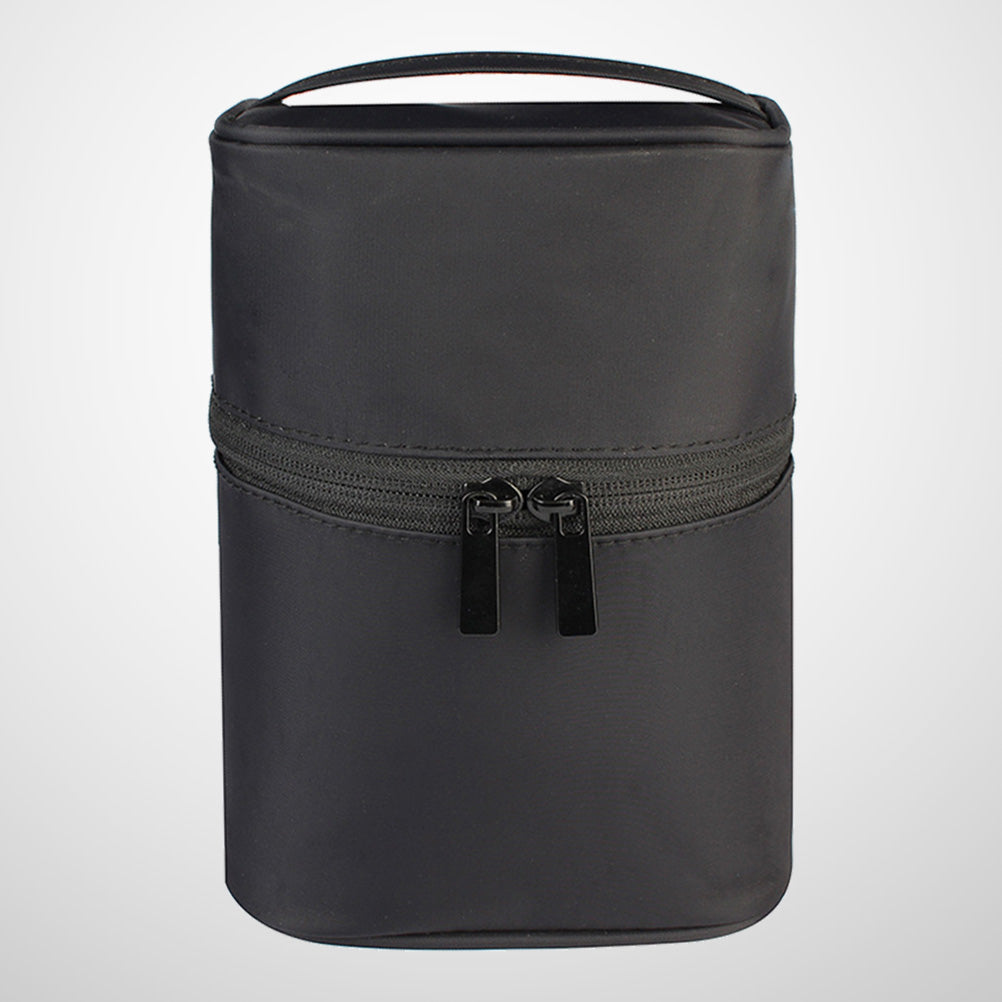 Waterproof Handheld Bag for Women, Large Capacity Nylon Makeup Storage, Travel Toiletry Bag with Thick Padding