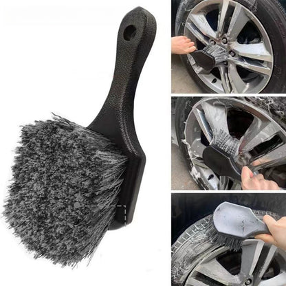 Car Wheel Cleaning Brush Set Short Handle Tire  Rim Detailing Brush For Auto Truck  Vehicle Mainten 3