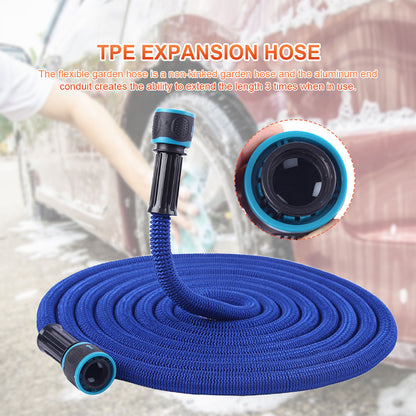 Expandable Water Hose 25FT To 75FT HeavyDuty Flexible Hose For Garden Car Wash  Lawn Care Includes  1