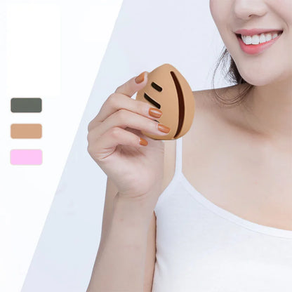 Portable Dustproof, Breathable Beauty Egg Storage Rack, Sponge Egg Storage Case, Silicone Powder Puff Storage Box