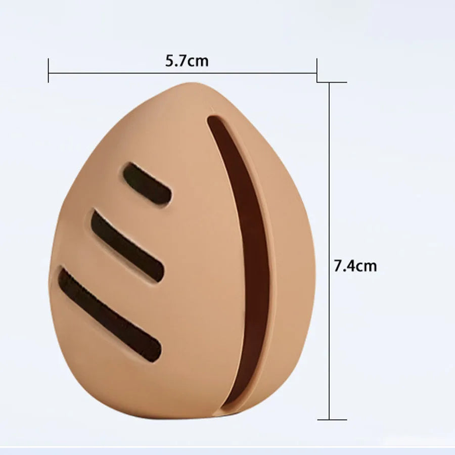 Portable Dustproof, Breathable Beauty Egg Storage Rack, Sponge Egg Storage Case, Silicone Powder Puff Storage Box