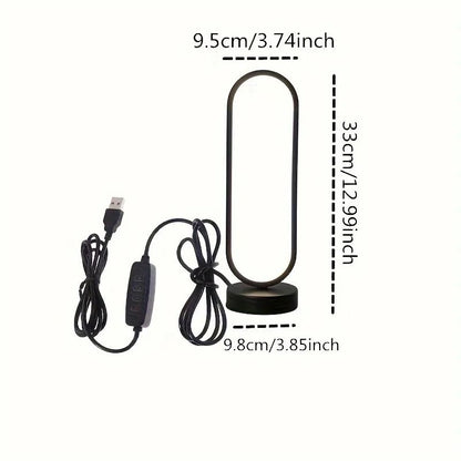 Modern Ring Table Lamp With Three Color Dimming Touch Control 5