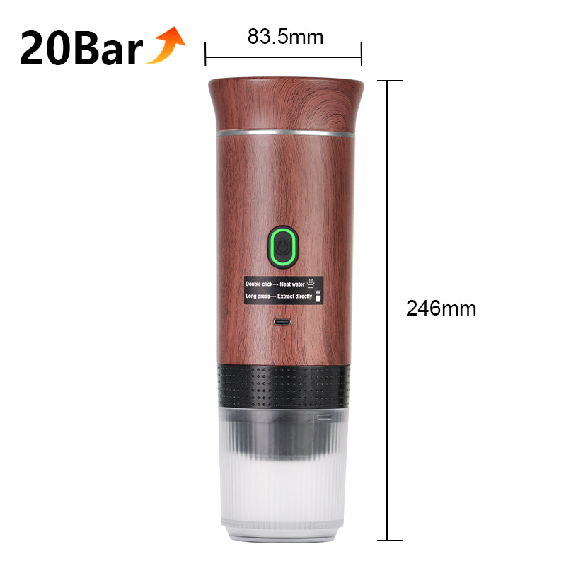 Wireless Electric Portable Espresso Coffee Machine Capsule  Powder Travel Coffee Maker For Car Home 9