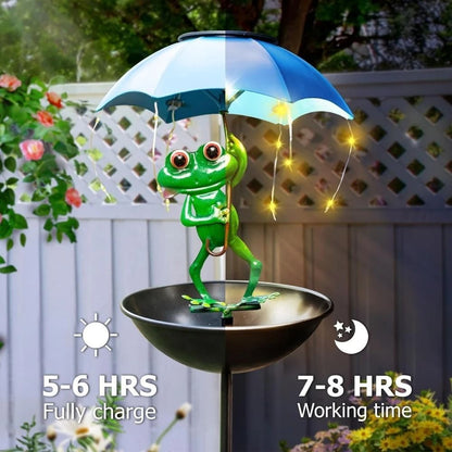 Solar Frog Garden Stake Light 1