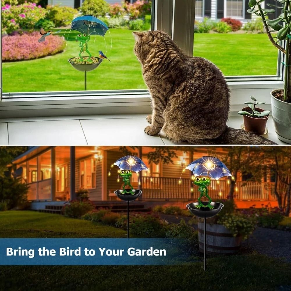 Solar Frog Garden Stake Light 2
