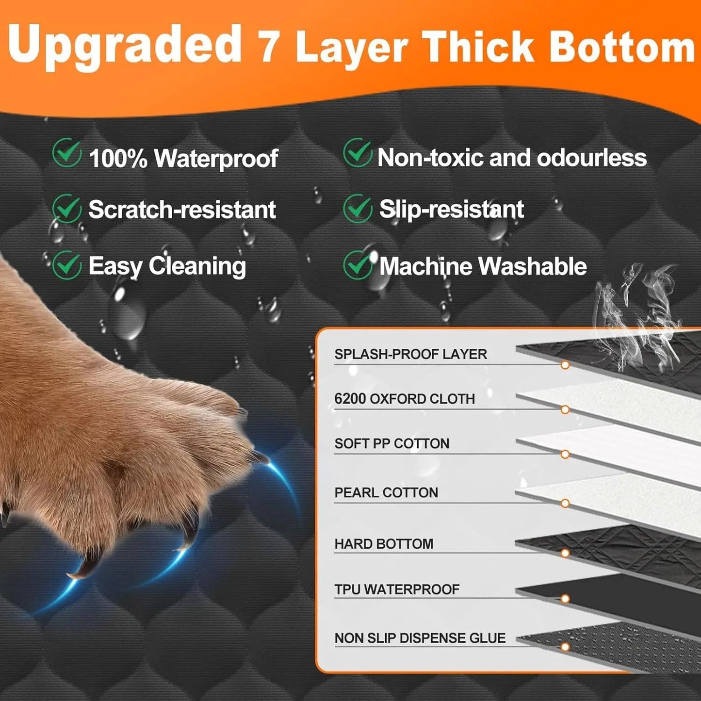 Waterproof Car Seat Hammock For Pets 3