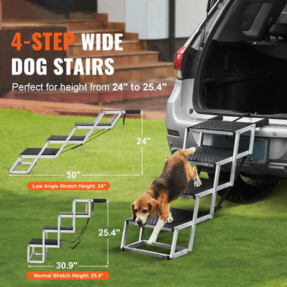 Foldable Aluminum Dog Car Steps For Easy Access 5