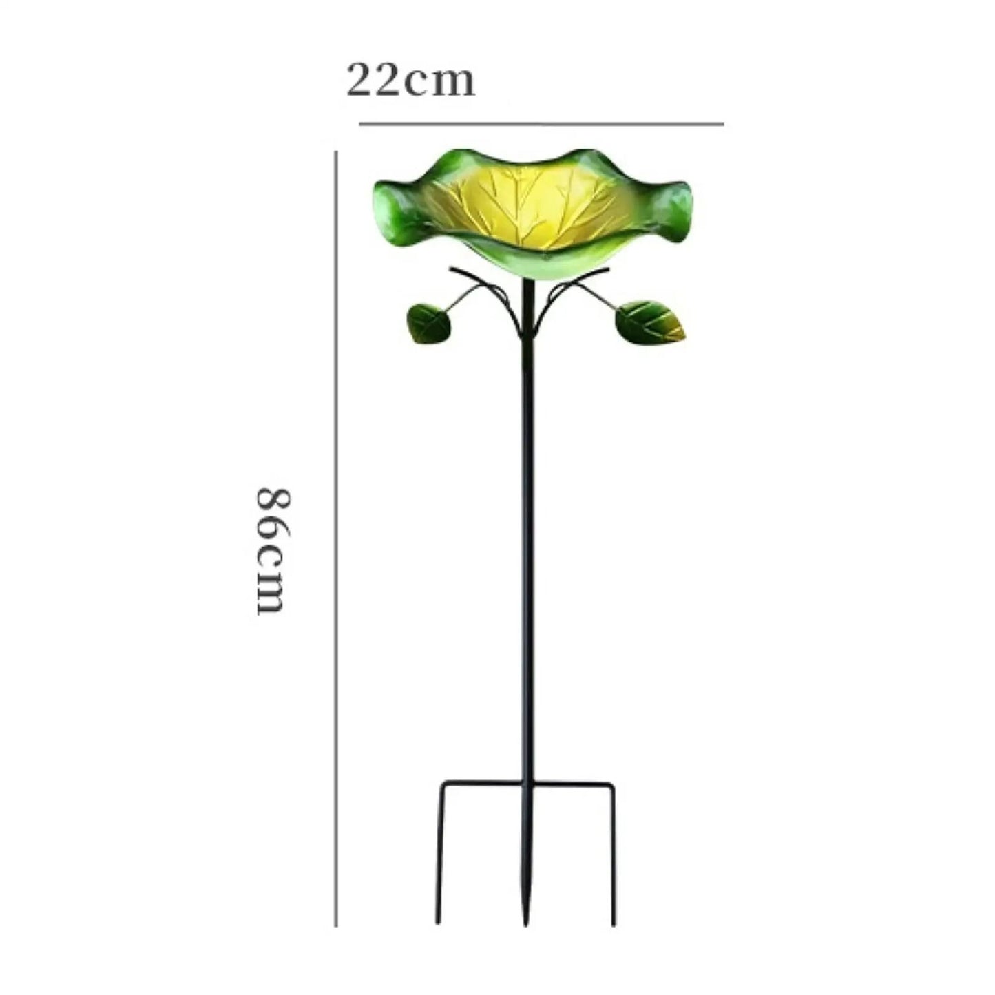Freestanding Metal Bird Bath And Feeder For Outdoor Decor 10