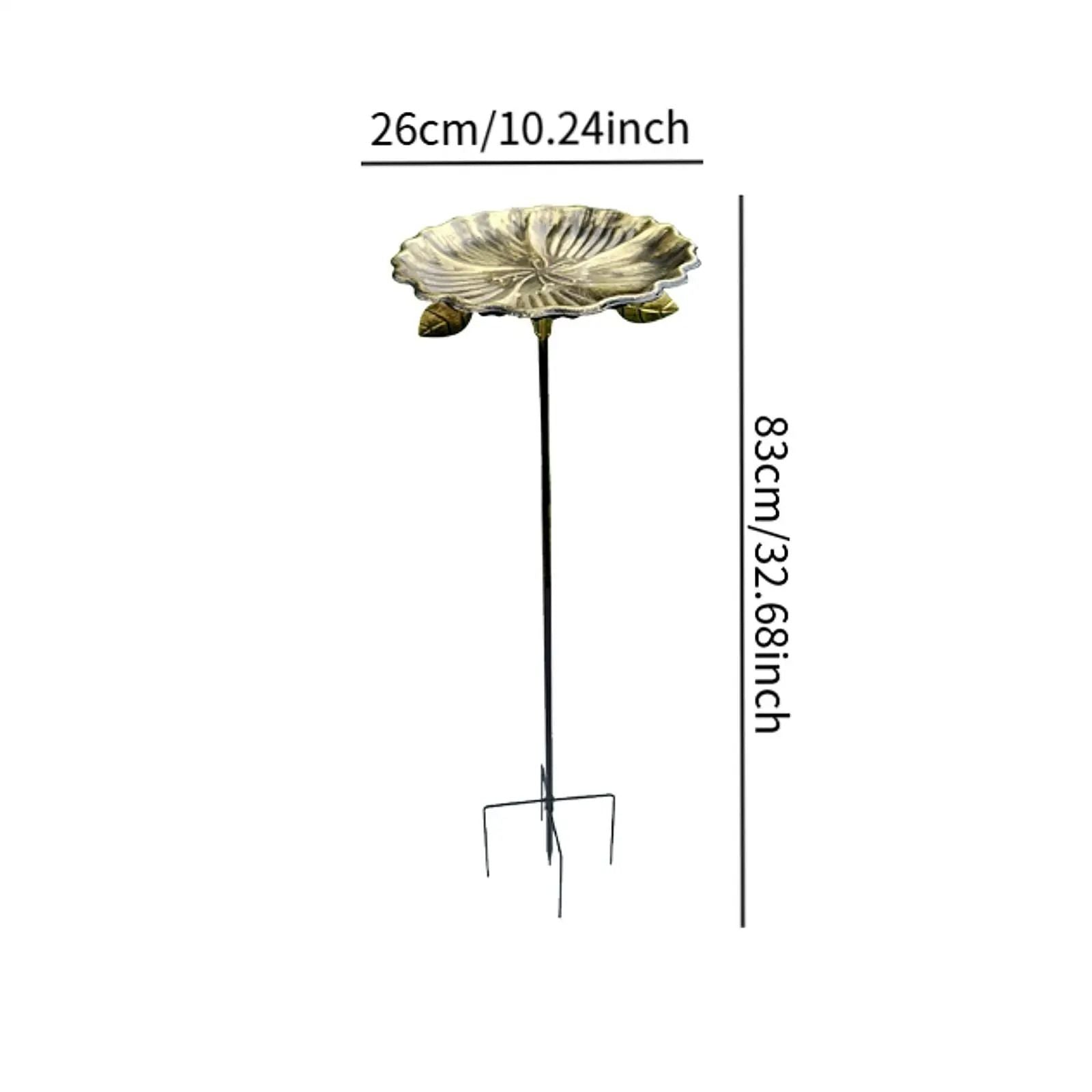 Freestanding Metal Bird Bath And Feeder For Outdoor Decor 11