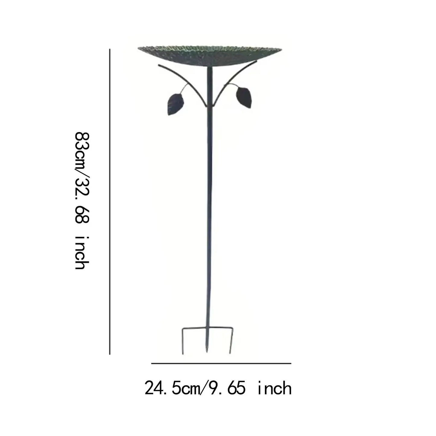 Freestanding Metal Bird Bath And Feeder For Outdoor Decor 15