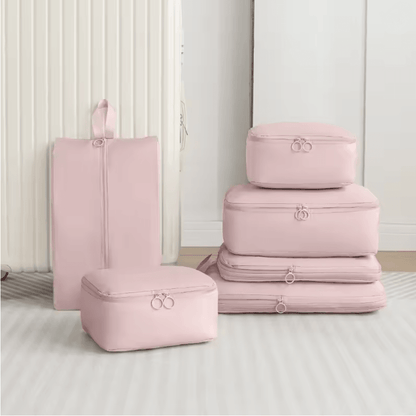 TravelEase 6-Piece Packing Cube Set Large Capacity Luggage Organizer