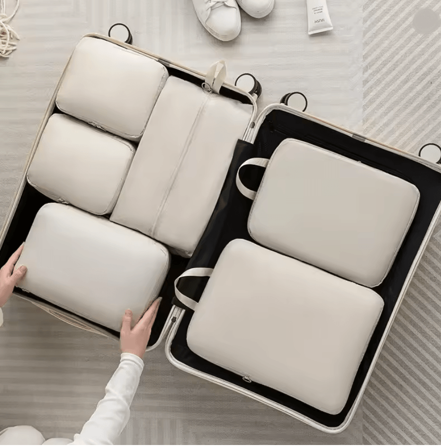 TravelEase 6Piece Packing Cube Set Large Capacity Luggage Organizer 1