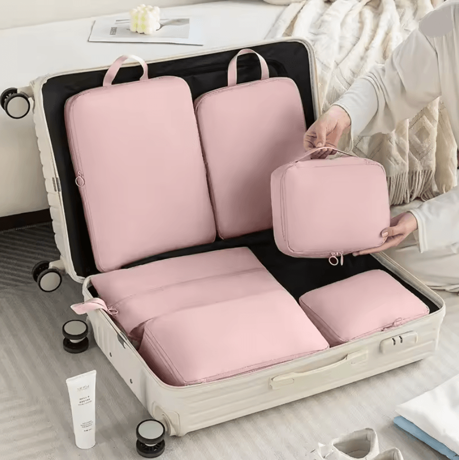 TravelEase 6Piece Packing Cube Set Large Capacity Luggage Organizer 2