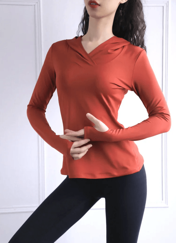 AirFlex Mesh Thumb Hole Yoga Top Lightweight LongSleeve Fitness Hoodie 4