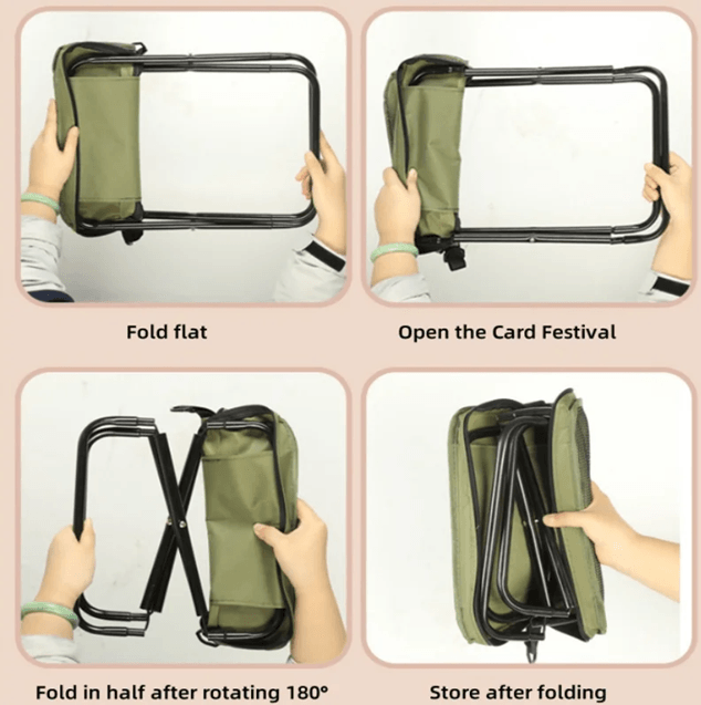 TrailMate Backpack Stool Portable Foldable Camping Seat 2