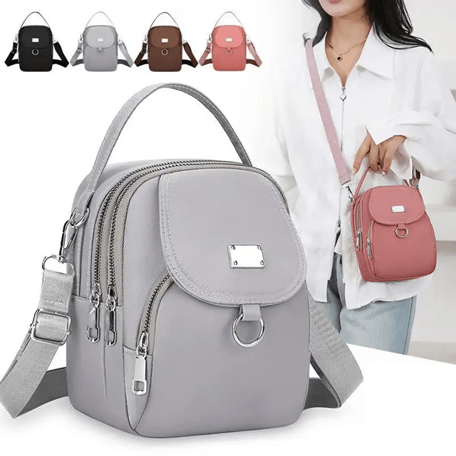 UrbanEase 3Layer Oxford Mini Shoulder Bag Lightweight Crossbody