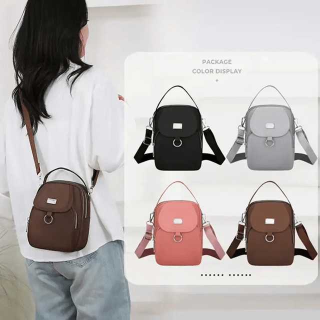 UrbanEase 3Layer Oxford Mini Shoulder Bag Lightweight Crossbody 1