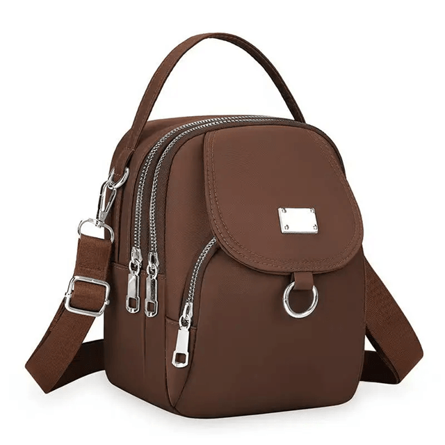 UrbanEase 3Layer Oxford Mini Shoulder Bag Lightweight Crossbody 4