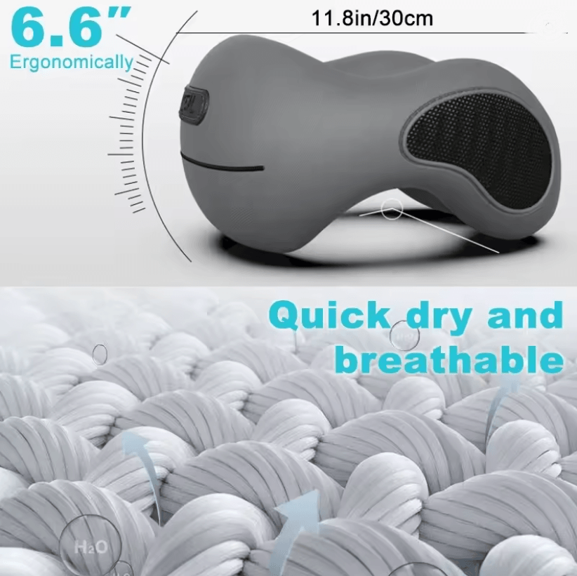 CloudRest UShaped Memory Foam Travel Pillow Slow Rebound Neck Support For Comfort And Health 2