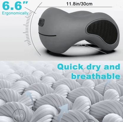 CloudRest UShaped Memory Foam Travel Pillow Slow Rebound Neck Support For Comfort And Health 2