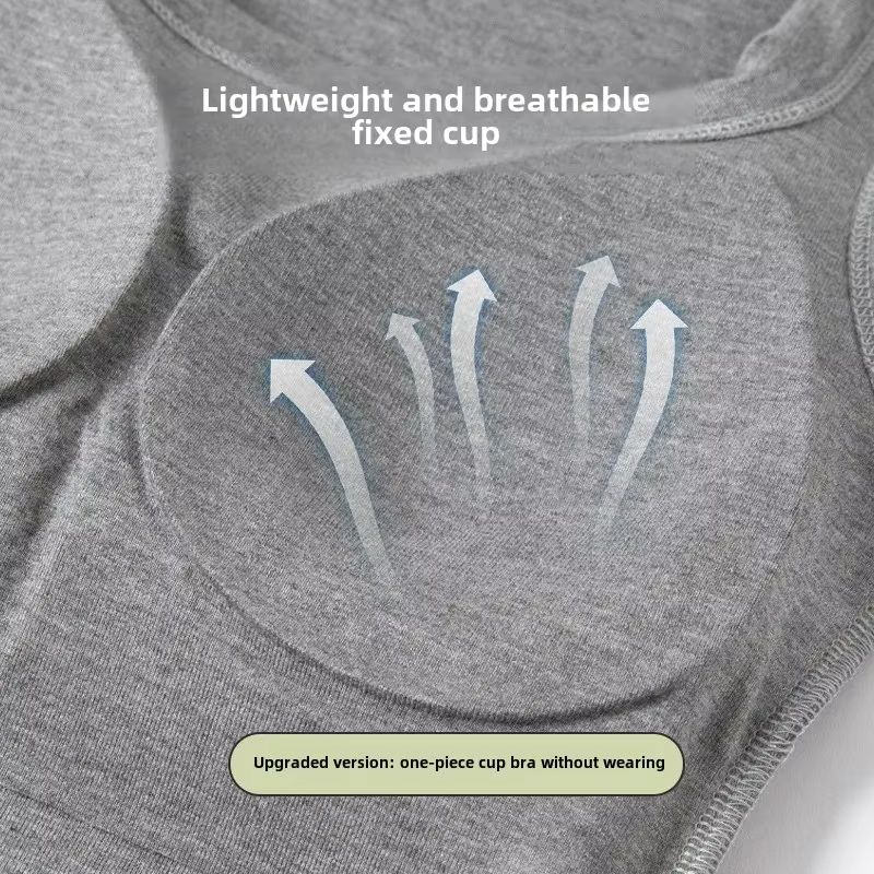 Seamless BuiltIn Bra Tank Top  Breathable Workout Vest And Summer Sleeveless Shirt For Women 1