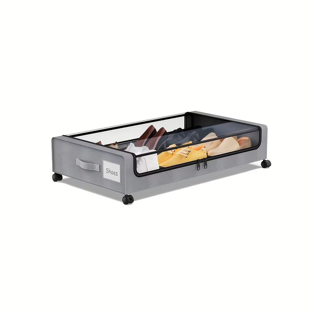 Underbed Storage Containers With Wheels And Lids  SpaceSaving PullOut Bins For Clothes Shoes And Do 14