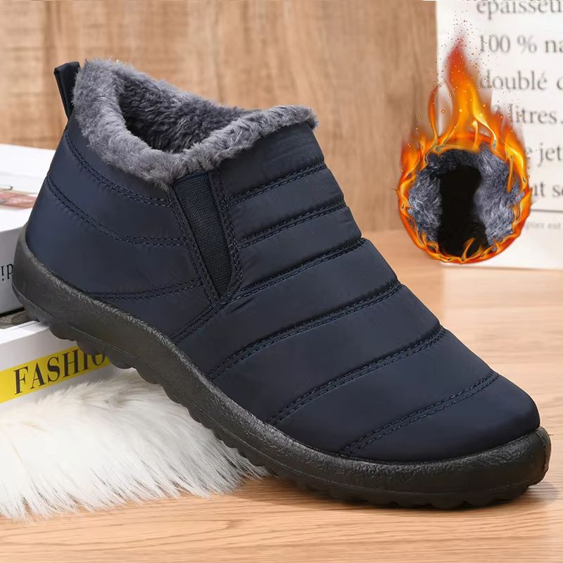 Mens Winter Snow Boots  Waterproof FurLined Hiking Ankle Boots For Outdoor Work And Cold Weather 1