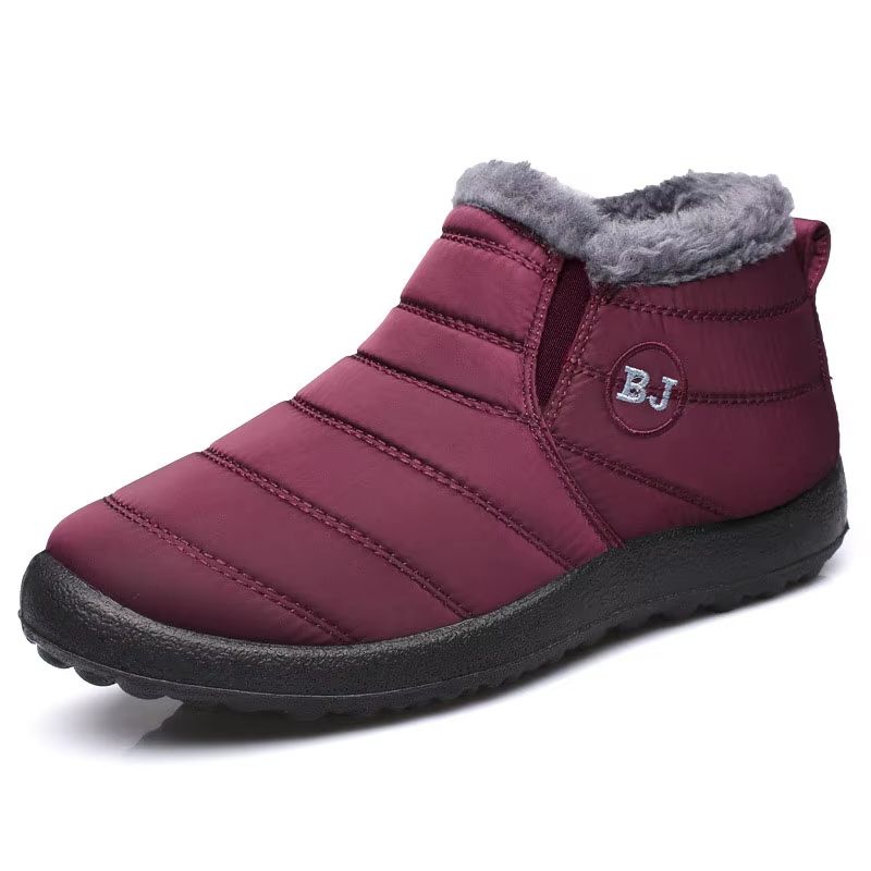 Mens Winter Snow Boots  Waterproof FurLined Hiking Ankle Boots For Outdoor Work And Cold Weather 6